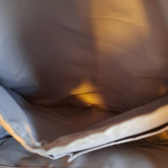 Isaac Mizrahi Pastel Color Block Nylon Neutral Boho School Backpack Purse Bag - Picture 9 of 13